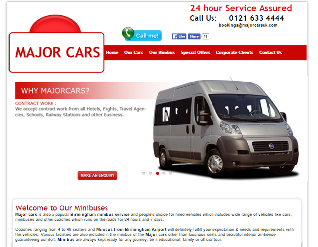 Cab and Taxi Hire Website